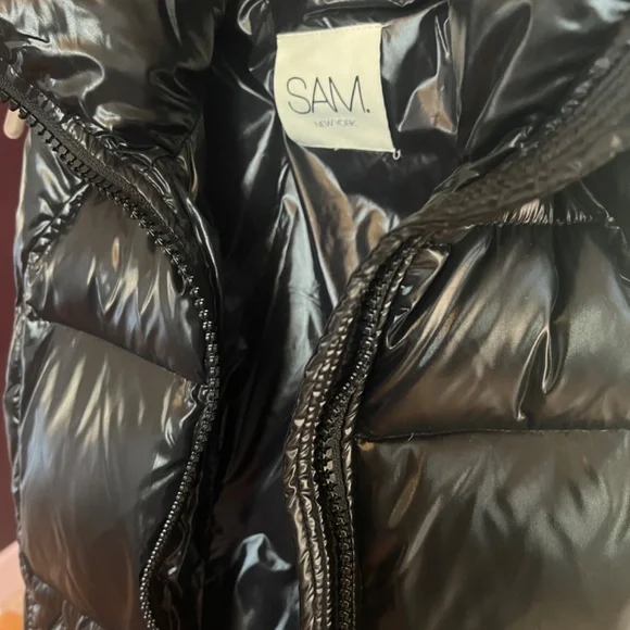 SAM NY black down women’s vest XS - Picture 8 of 12